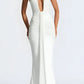Sexy Chiffon Prom Dress Sheath Halter-neck Evening Dress Long Formal Dress DP6694