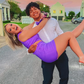 Purple One Shoulder Tight Cut Out Homecoming Dress , DP2332