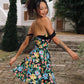 Vintage Floral Short A-Line Party Dress Cocktail Dress Homecoming Dress DP6497