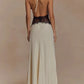 Charming Lace V-neck Prom Dress Sheath Halter-neck Evening Dress Long Formal Dress DP6689