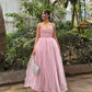 Shiny Pink Straps A-Line Evening Party Dress Sweet Birthday Dress, DP2446