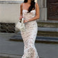 Robe de bal vintage en dentelle blanche, fourreau, bretelles spaghetti, robe de soirée longue, robe formelle DP6692