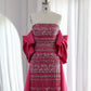 Vintage Glänzendes, perlenbesetztes, trägerloses Etuikleid im Cape-Design, langes Ballkleid, Abendkleid, DP6535