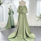 Vintage Glänzendes, perlenbesetztes, trägerloses Etuikleid im Cape-Design, langes Ballkleid, Abendkleid, DP6535
