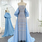 Vintage Glänzendes, perlenbesetztes, trägerloses Etuikleid im Cape-Design, langes Ballkleid, Abendkleid, DP6535