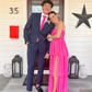Pink Strapless A-Line Cute Prom Dress with Slit, DP2377