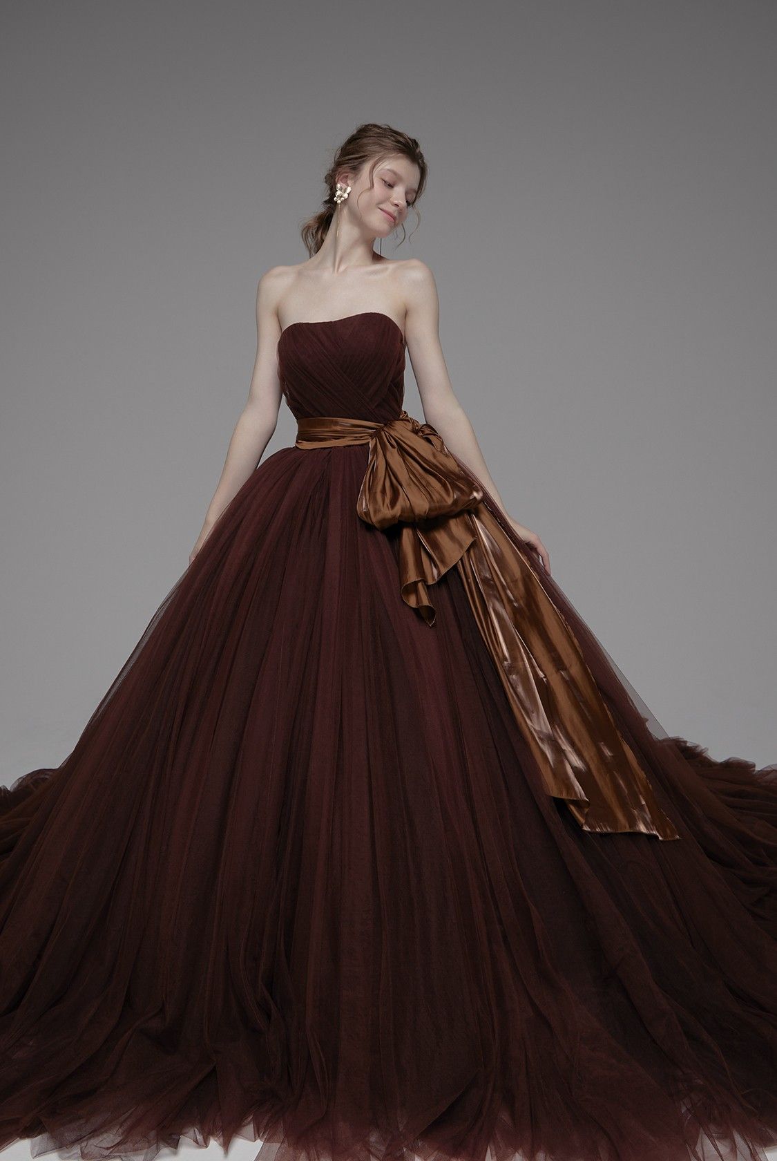 Beautiful Ball Gown Off-the-Shoulder Red Long Evening Dress Tulle Prom Dress MD304