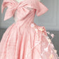 Ethereal A-line Sweetheart Pink Long Evening Dress Satin Prom Dress MD316
