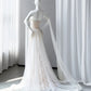 Elegant Mermaid Sweetheart Long Wedding Dress Beaded Lace White Prom Dress MD339