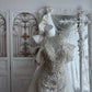 Beautiful Mermaid Halter Neck Silver Evening Dress Beaded Tulle Prom Dress MD413