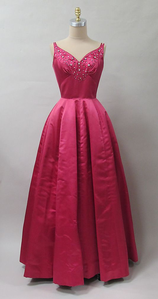Beautiful A-line V Neck Pink Evening Dress Beaded Satin Prom Dress MD424