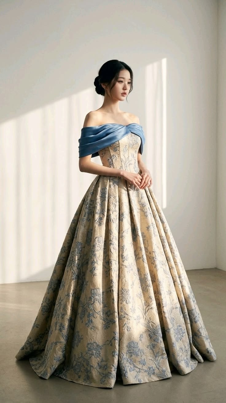 Beautiful A-line Strapless Neck White Evening Dress Embroidered Satin Prom Dress MD426