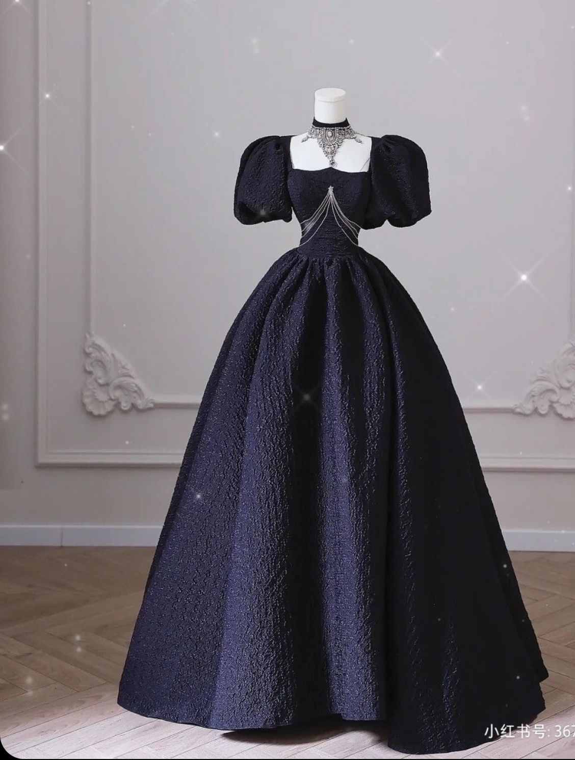 Beautiful A-line Square Neck Dark Purple Evening Dress Satin Prom Dress MD438