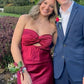 Chic Strapless Sweetheart Backless Sheath Sleeveless Short Party Dress Homecoming Dress DP6308