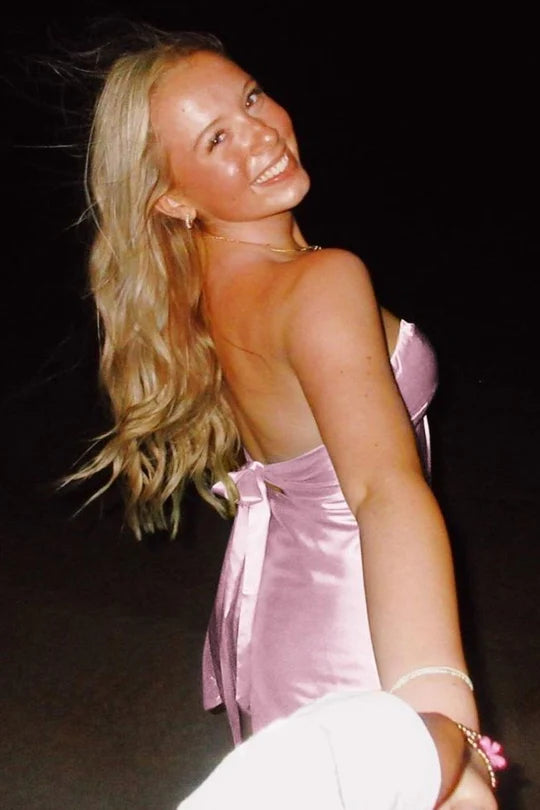 Chic Strapless Sweetheart Backless Sheath Sleeveless Short Party Dress Homecoming Dress DP6308