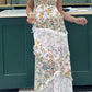 Chic V Neck Backless Floral Lace Long Party Dress,DP1952