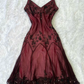 Vintage Spaghetti Straps Beading Tulle Long Prom Dress, DP2565