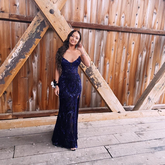 Robe de bal vintage violette à paillettes, robe de soirée bustier, longue, fourreau, robe formelle DP6640