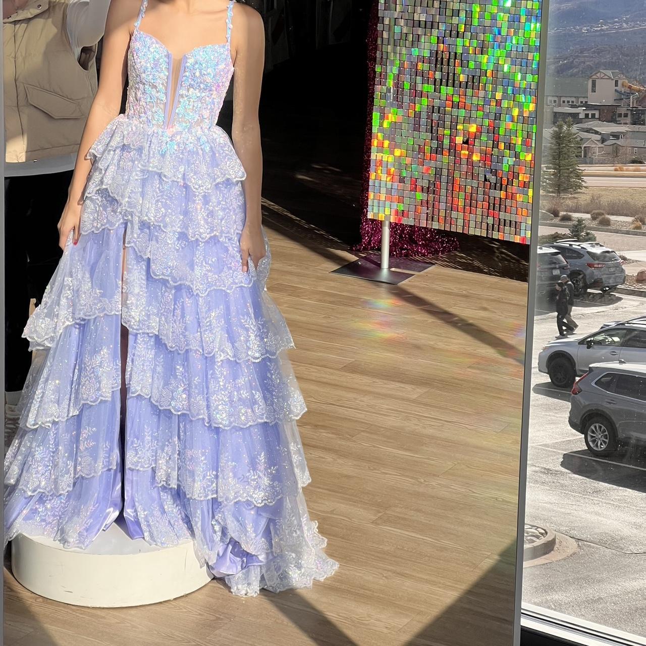 Robe de bal trapèze vintage à paillettes brillantes, bretelles spaghetti, robe de soirée longue à volants, DP6647