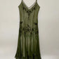 Vintage Beaded Embroidery V-neck Mermaid Prom Dress Party Dress Evening Dress DP6479