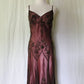 Vintage Beaded Embroidery V-neck Mermaid Prom Dress Party Dress Evening Dress DP6479