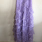Vintage Lilac A-Line Lace Tiered Prom Dress Party Dress Evening Dress DP6478