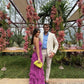 Vintage Fuchsia V-neck Spaghetti Strap A-Line Chiffon Prom Dress Party Dress Evening Dress DP6484