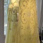 Shiny Yellow Sequined Sweetheart Chiffon A-Line Prom Dress Evening Dress DP6312