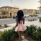 Cute Pink Strapless Tiered Lace Ruffled A-Line Homecoming Dress DP8491