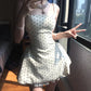 Vintage Polka Dot A-Linie Schnürung Kurzes Partykleid Cocktailkleid Homecoming Kleid DP6517