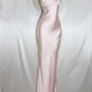 Elegant Pink Satin Mermaid Prom Dress Party Dress Evening Dress DP6471