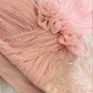 Vintage Pink Lace Prom Dress Mermaid V-neck Evening Gown Sleeveless Party Dress Long Formal Dress DP6895