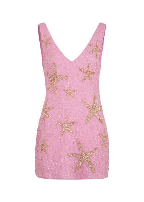 Retro Pink Sparkling Sequin V-neck Bodycon Homecoming Dress Party Dress DP6156