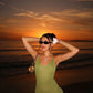 Cute Olive Green V-neck Sheath Knitted Homecoming Dress Party Dress DP6157