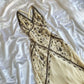 Vintage Ivory V-neck Embroidery Mermaid Prom Dress Party Dress Evening Dress DP6474