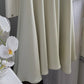 Vintage Salbeigrün Rüschen Meerjungfrau Satin Langes Ballkleid Partykleid Abendkleid DP6486