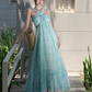 Simple Fashion Mint Green Ruffled Hem Design A-line Beach Holiday Halter Dress, DP5930