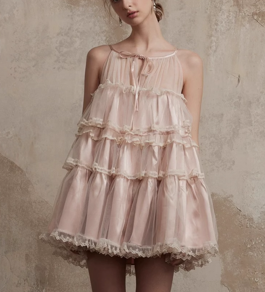 Neue Mode Champagner A-Linie Tüll Kurzes Partykleid Homecoming Kleider, DP5971