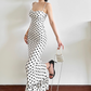 Schlichtes Vintage Spaghettiträger Etui Sommerkleid DP6348