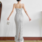 Schlichtes Vintage Spaghettiträger Etui Sommerkleid DP6348