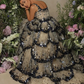 Wunderschönes, glänzendes, langes, gestuftes A-Linien-Ballkleid mit Pailletten, DP6537