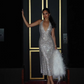 Robe de bal fourreau vintage à paillettes brillantes, col en V, robe de soirée longue et formelle, DP6609