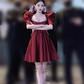 Vintage Burgundy A-Line Homecoming Dress Beaded Short Puff Sleeves Party Dress A-Line Cocktail Dress, DP6612