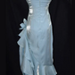 Robe de bal élégante en mousseline de soie, robe de soirée fourreau à bretelles spaghetti, robe de soirée formelle DP6728