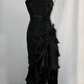 Robe de bal élégante en mousseline de soie, robe de soirée fourreau à bretelles spaghetti, robe de soirée formelle DP6728