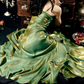 Elegant 3D Flower Satin Prom Dress Mermaid Evening Gown Party Dress Spaghetti Strap Formal Dress DP6729