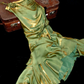 Elegant 3D Flower Satin Prom Dress Mermaid Evening Gown Party Dress Spaghetti Strap Formal Dress DP6729