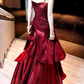 Elegant Satin Sweetheart Prom Dress Mermaid Spaghetti Strap Evening Gown Party Dress Long Formal Dress DP6732