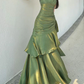 Elegant Satin Sweetheart Prom Dress Mermaid Spaghetti Strap Evening Gown Party Dress Long Formal Dress DP6732