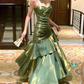 Elegant Satin Sweetheart Prom Dress Mermaid Spaghetti Strap Evening Gown Party Dress Long Formal Dress DP6732